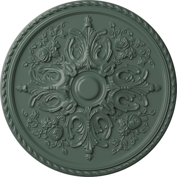 Ekena Millwork Bradford Ceiling Medallion (Fits Canopies up to 6 5/8"), Hand-Painted Cloud Burst, 32 5/8"OD x 2"P CM32BRCBF - main